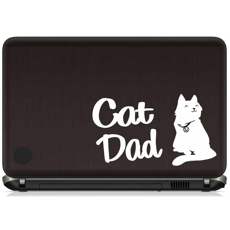 Cat Dad Decal Sticker for Car Window BG 652