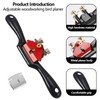 Spokeshave Tool, 10 Inch Adjustable Wood Plane Woodwork Hand Planer