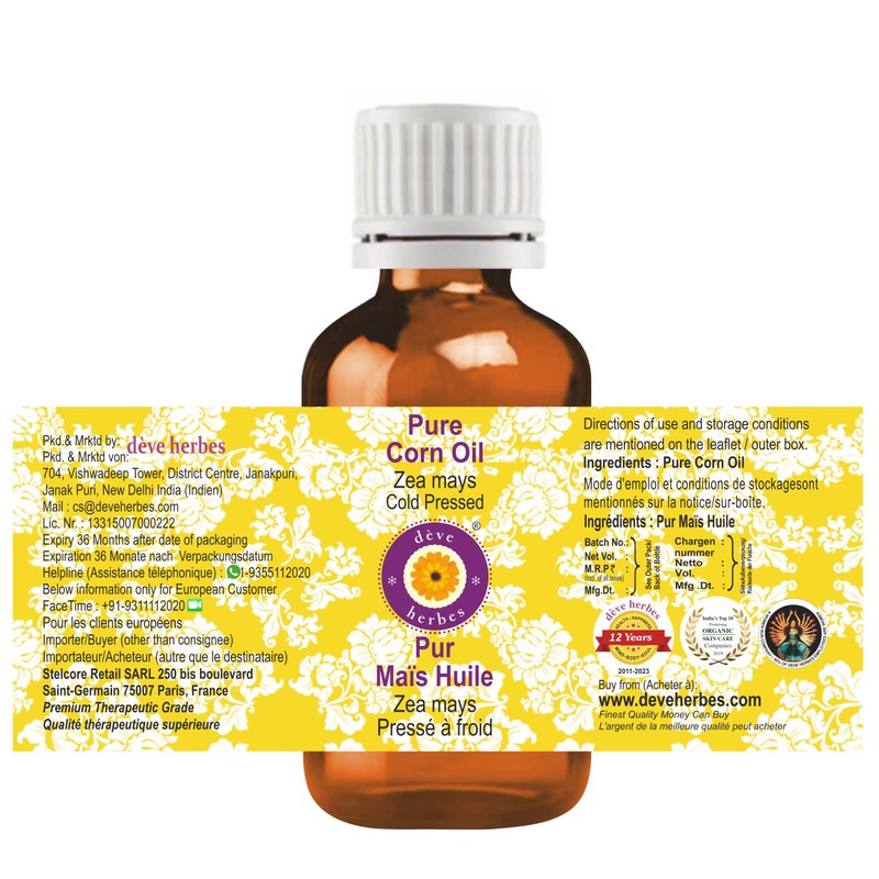 Deve Herbes Pure Corn Oil 30ml (1 oz)
