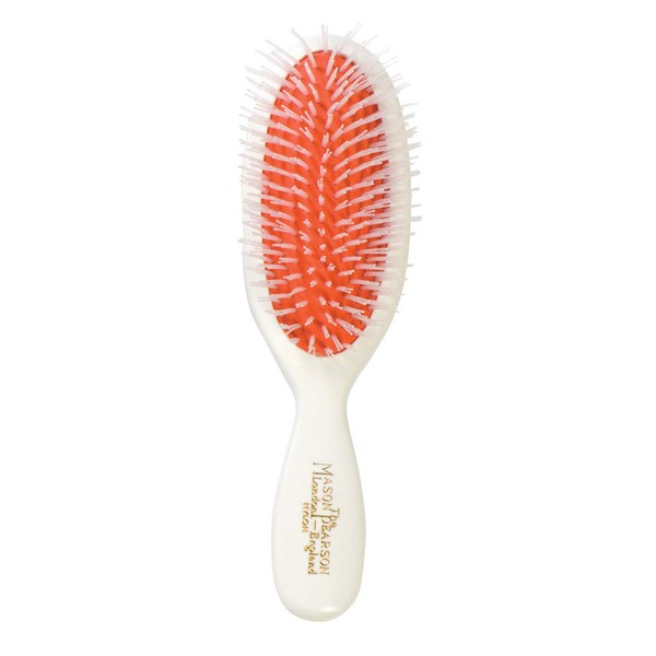 Mason Pearson N4 Nylon Pocket Hair Brush, White
