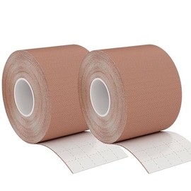 Klyranix Moleskin for Feet - 2" x 15' Flexible Cushioning Moleskin Tape, Ideal for Running, Hiking, and Walking - Easily Cut to Any Size - Dark Skin Color Moleskin for Blisters (2 Rolls)