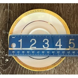 Charter Club Grand Buffet Gold  Small Demitasse Saucer ~new~