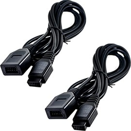 whiteeeen 9 Pin Extension Cord Cable for Sega Genesis MD Mega Drive Controlle Extension Sega Genesis 1/2/3 Controller About 5.9FT (2pcs)