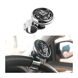 CGEAMDY Car Steering Wheel Knob, 360° Rotating Compass Style Steering Wheel Knob, Car Steering Wheel Rotary Knob, Spinner Handle Knob, Universal Interior Decorative Accessories for Cars, Tractors