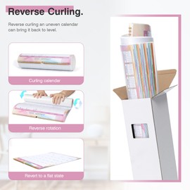 2025 Wall Desk Calendar Large with Spiral Bound, 18 Month Big Calendar from Jan 2025 to Jun 2026, Vertical Large Monthly Desk Calendar 2025-2026 for Wall, Calendario 2025 (17"x22")