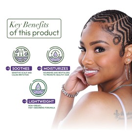 ORS Olive Oil Braidzone Soothing Scalp Oil with Lavender, Acai & Biotin for Nourishment 4.3 oz (Pack of 3)