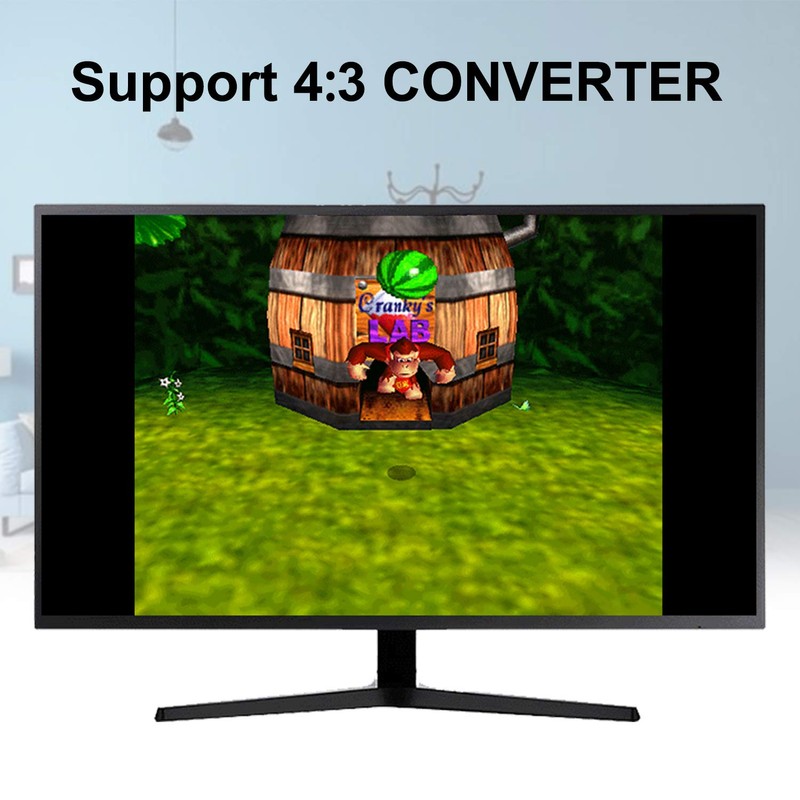 ZUZONG Cable HDMI para N64, compatible con conversión 16:9/4:3, convertidor