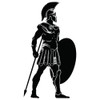 SS11153 Greek Warrior/Soldier Silhouette