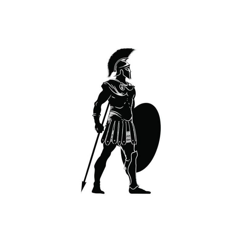 SS11153 Greek Warrior/Soldier Silhouette