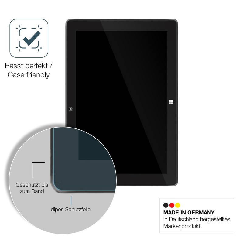 dipos I 2x Screen Protector 9H Clear Compatible with SZTPS
