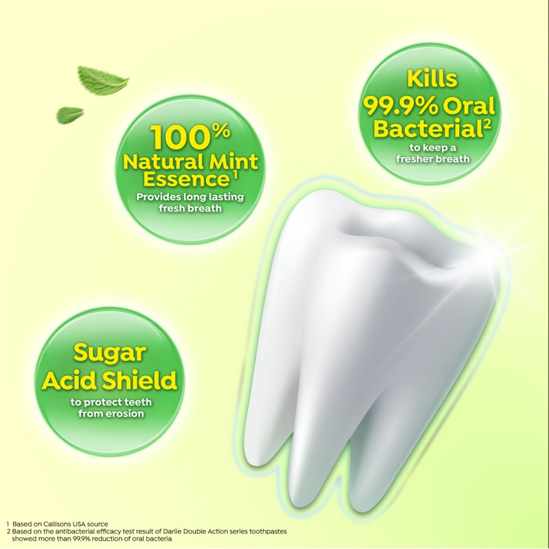 Darlie [Value Bundle] DARLIE Double Action Freshness Toothpaste (assorted) 250g/200g/180g/160g