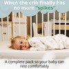 Mommybelly 2 Fitted Sheets Moses 80x40 + Mattress Protector, Beige