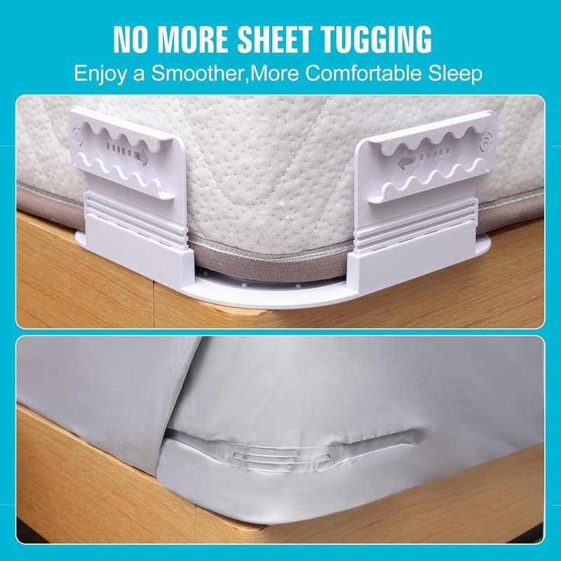 Bed Sheet Holder, Fitted Sheet Holder, Lock Bed Sheet Clips