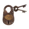Artisan Owl Cast Iron Sing Sing Prison Padlock Lock with