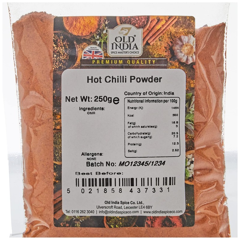 Old India Hot Chilli Powder 250g