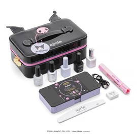 APRÉS x Kuromi™ Gel-X Nail Extension Kit w/ Neutral French Natural Almond Medium Nail Tips, Extend Gel, Bonder, Gel-X Prep, Sanrio Omni Light