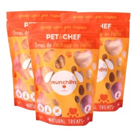 Premios Naturales Pechuga De Pollo Pet&chef Paq 3 Bolsas