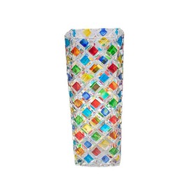 Deegufa Hand Painted Colorful Glass Vase