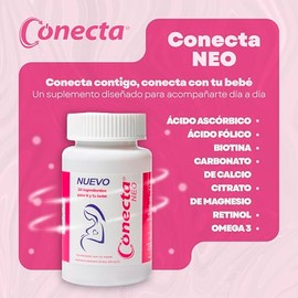 Suplemento Alimenticio con 24 Ingredientes para Mujer | Vitaminas Prenatales con Omega 3, Ácido Fólico, Hierro y Calcio | 30 Tabletas de 625 mg | Apoy