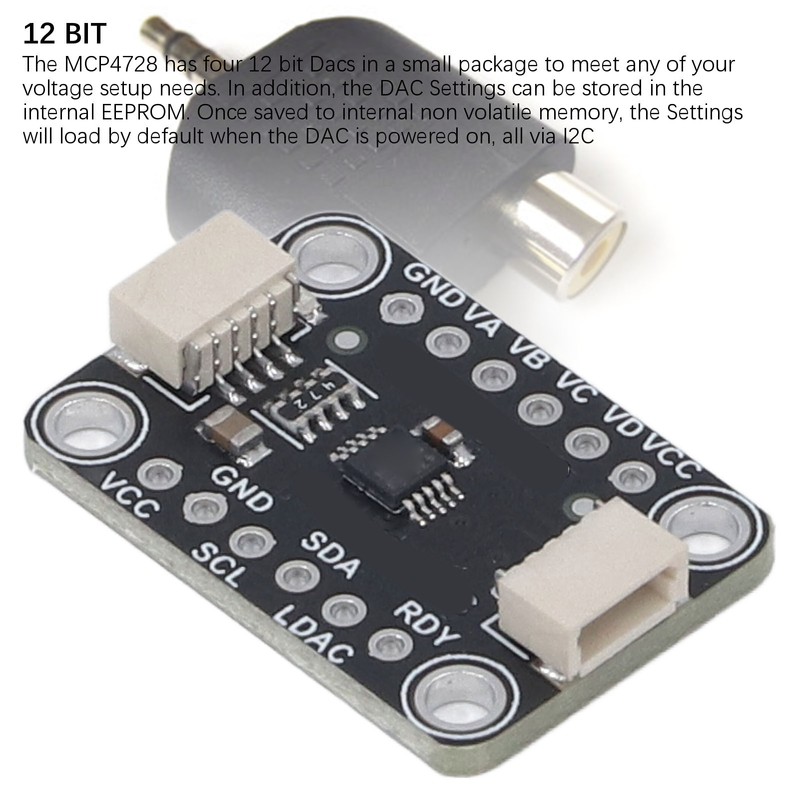 4 Way Digital to Analog Converter Module 12 Bit Quad