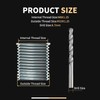 SENNMONN M8x1.25 Thread Repair Kit with 11.7mm Insert HSS Drill,