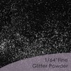 Craft and Party, Black Glitter 4oz Fine Glitter Powder, Craft