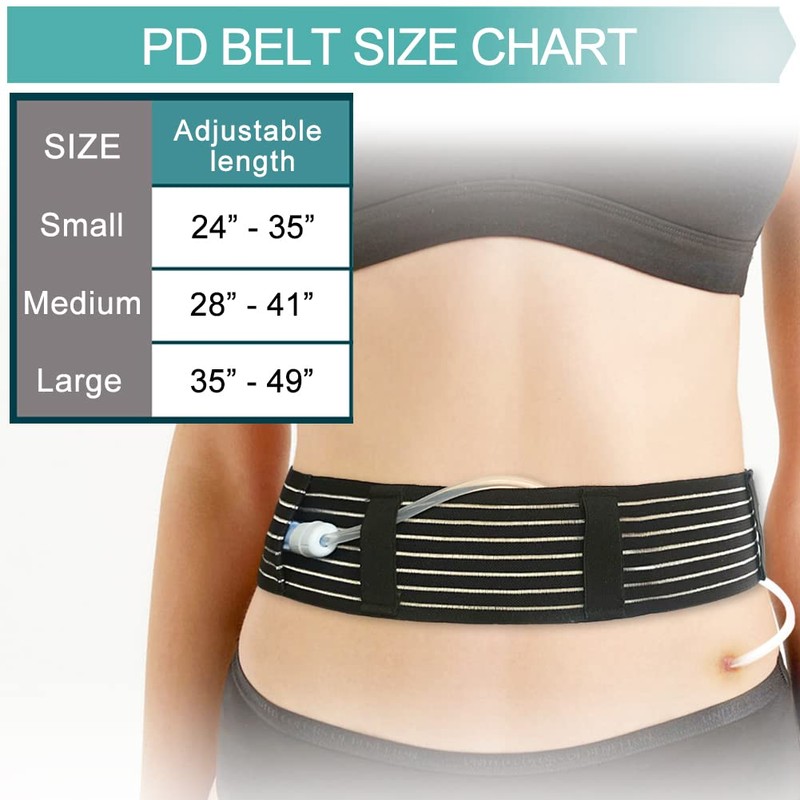 Soft Breathable Peritoneal Dialysis Belt Adjustable PD Catheter Holder Accessories