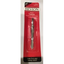 Revlon Tweezers SQUARE Tip EXTRA FINE TIPS - MADE IN USA -NEW AND SEALED 2530-35