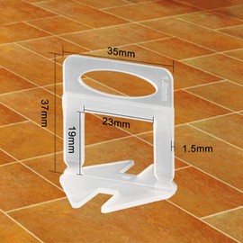 Tile Leveling System Clips 1/16" Tile Leveler Clips 1/16 tile spacer 1.5mm tile clips DIY Tile Leveler Spacers 2000 Pcs for Professional Ceramic Tile and Stone Installation
