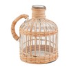 Mud Pie Large Rattan Pitcher Vase; 7 1/2" x 5