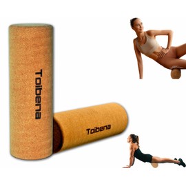 Foam Roller Physical Therapy/Natural Eco-Friendly Cork Roller,High-Density deep Tissue Massage Roller,Forcefully Relax Muscles,Stretching Roller Yoga & Travel Friendly (12 * 4 Inch)
