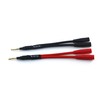 WJSTN Braided Wire Banana Plug Splitter 1 Male 2 Female
