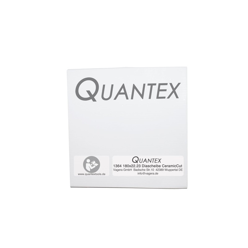 QUANTEX Diamond Cutting Disc, 180 x 22.23 mm, for Ceramic