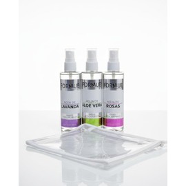 Kit de aguas aloe vera, rosas y lavanda Formue 120 ml + Bolsa Cosmetiquera