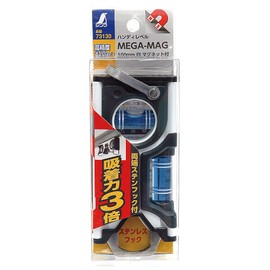 Shinwa Sokutei 73130 Handy Level MEGA-MAG with Magnet, White, 3.9 inches (100 mm)