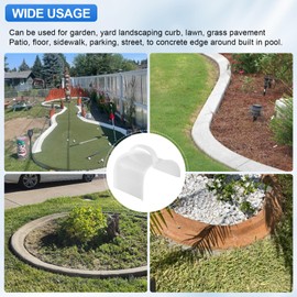 Catilon Concrete Trowels Tool for DIY Masonry Cement, Plastering Trowel with Handle, Mortar Repair Margin Finish Pointing Tile Curved for Garden Corner Flooring Molds