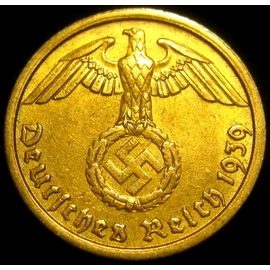 German Third Reich - 1939A Ten Reichspfennig Coin