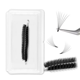 600 Fans Premade Fans Eyelash Extensions 7D/8D/9D/10D/12D C/D/CC Curl 0.05mm Thickness Individual Soft Handmade Volume Natural Lash Extension Fans (8D-0.05-D-14mm-600)