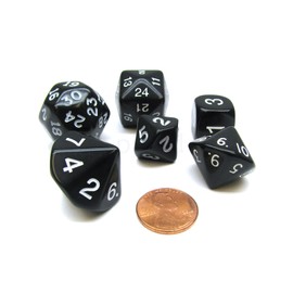 Koplow Games Black Special Who Knew 6 Dice Set