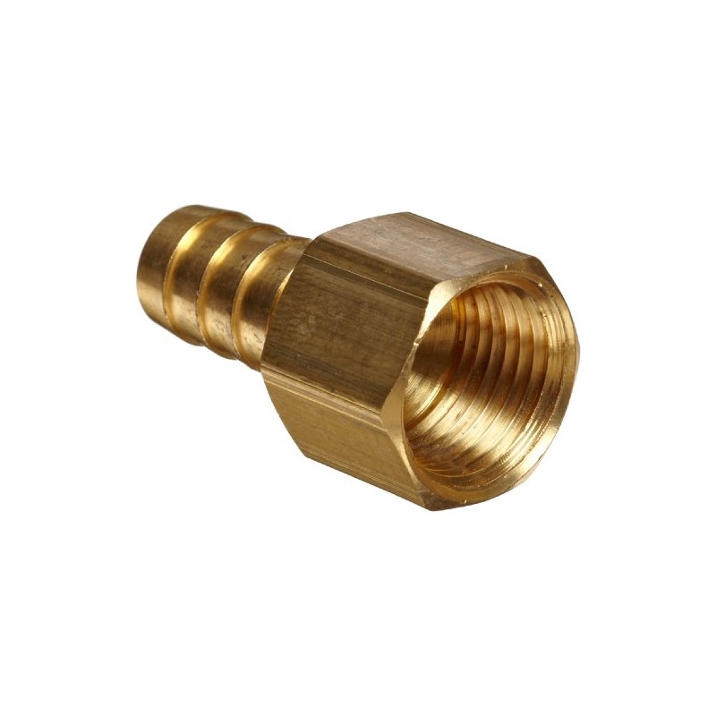Anderson Metals Brass Hose Fitting, Connector, 5/16" Barb x 1/4"
