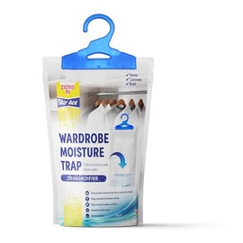 Zero In Wardrobe Dehumidifier - 300g | Moisture Absorber & Odor Eliminator | Prevents Mold, Mildew, and Dampness | Ideal for Closets, Bedrooms, and Storage Spaces