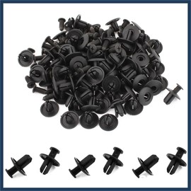 INFINAUTO 100 Pcs 8mm Hole Plastic Screw in Fastener Rivets Retainer Clips Durable Material Stylish Design