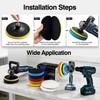 OFISPEED 9Pcs Buffing Polishing Pads Kit, 6 Inch Buffing Pads,