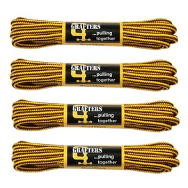 Grafters 140CM Strong Work/Hiking Boot Laces (Yellow/Brown)