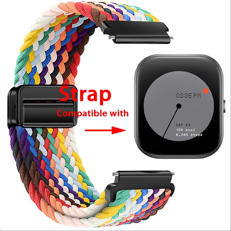 GIOPUEY Strap Compatible with CMF Watch Pro, Flexible Nylon Braided
