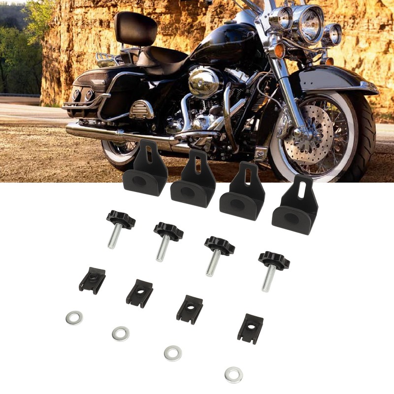 16PCS Saddle Bag Locks Mounting Screws Theft Deterrent Hardware Bolt