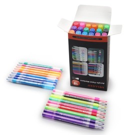 Art Markers with 28 Colors, Quick Drying and Fade Resistant for Adults School Classroom