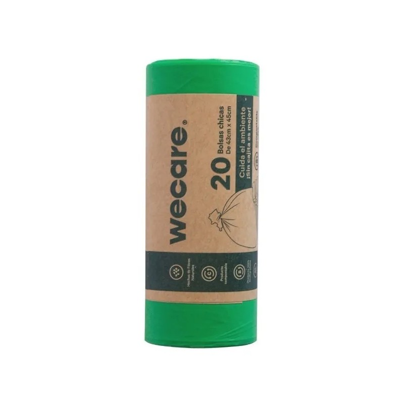 Bolsa P Basura We Care Biodegradables Chicas 45x43 - 80