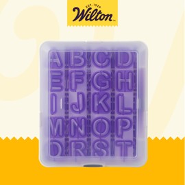 Wilton Fondant Letter and Number Stamp Set - Small Plastic Fondant Cutters Make It Easy to Press Out Shapes to Personalize Your Treats with Letters and Numbers, 42-Piece