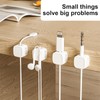Cable Holder Clips, 6 Pieces, Magnetic Lock Function, Cable Holder,
